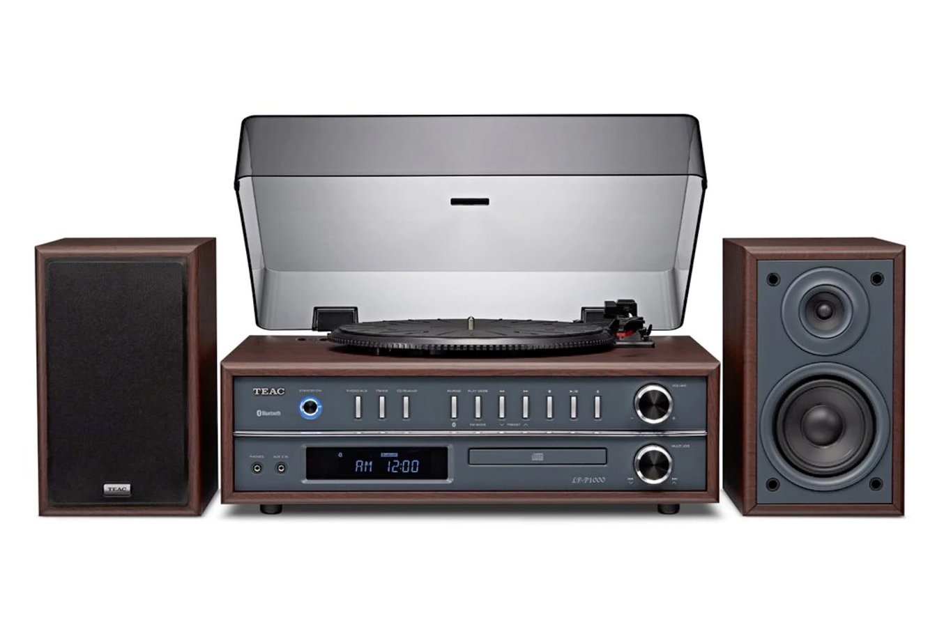 home stereo system with record player